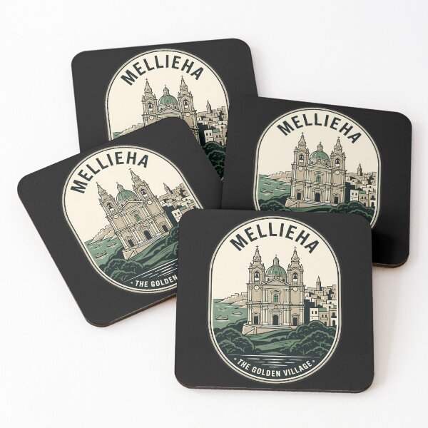 Item preview, Mellieha Malta The Golden Village Vintage Travel Emblem designed and sold by k3rstman1.