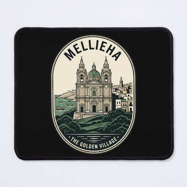 Item preview, Mellieha Malta The Golden Village Vintage Travel Emblem designed and sold by k3rstman1.