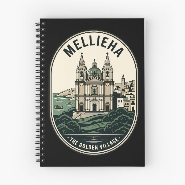 Item preview, Mellieha Malta The Golden Village Vintage Travel Emblem designed and sold by k3rstman1.