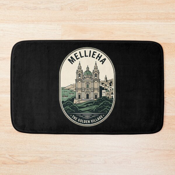 Item preview, Mellieha Malta The Golden Village Vintage Travel Emblem designed and sold by k3rstman1.
