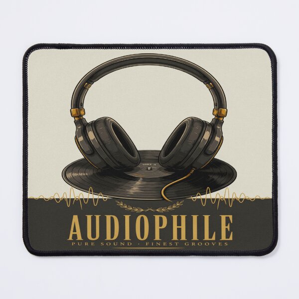Item preview, Audiophile – Vintage Headphones Vinyl Pure Sound Design designed and sold by Midnight Veil Designs.