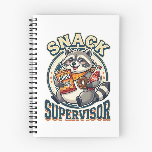 Item preview, Funny Raccoon Snack Supervisor | Food Lover Humor designed and sold by PlumArtDesign.