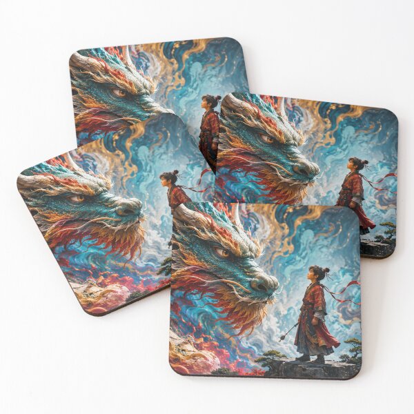 Item preview, Dragon and youth in celestial encounter designed and sold by Rebel74jf.