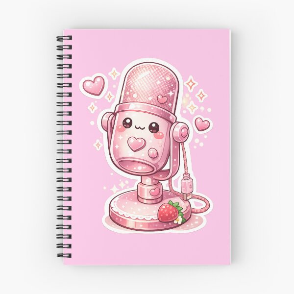 Item preview, Cute Pink Streaming Microphone Sticker designed and sold by Christiana-Art.
