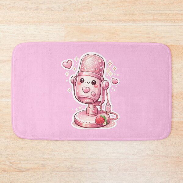 Item preview, Cute Pink Streaming Microphone Sticker designed and sold by Christiana-Art.