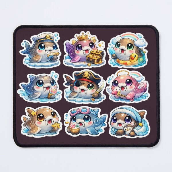 Item preview, Kawaii Walrus Sticker designed and sold by KrishAuraa.