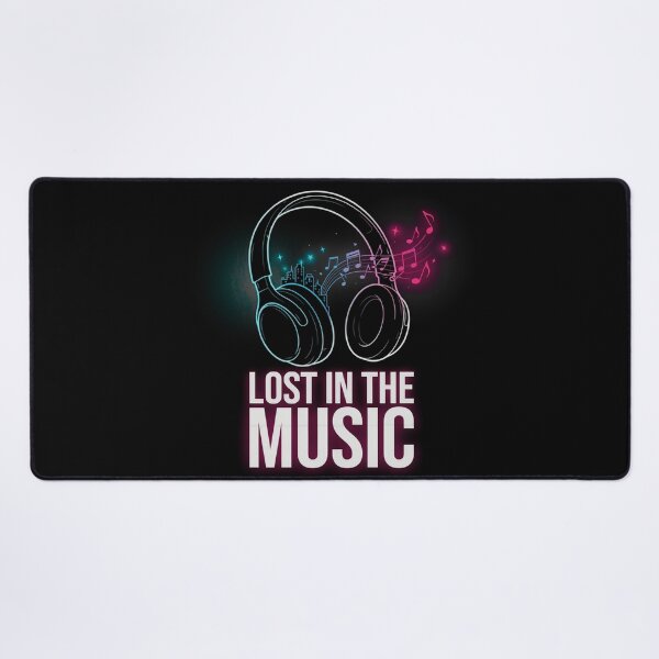 Item preview, Lost In The Music – Headphones City Night Music Design designed and sold by Midnight Veil Designs.