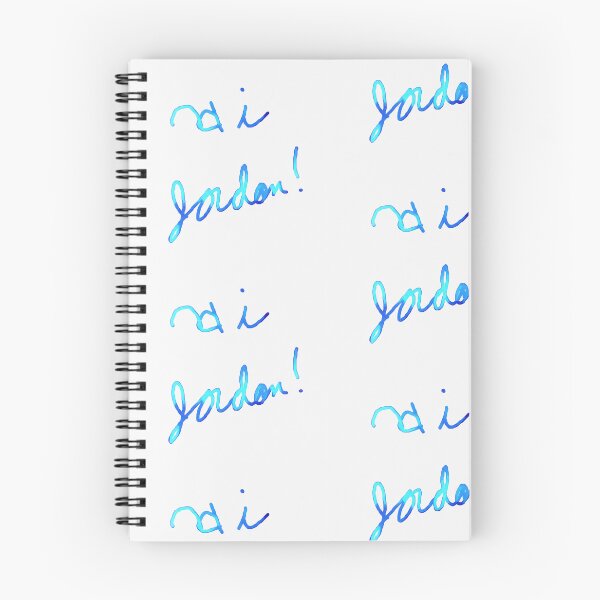Item preview, Hi Jordon Blue Gradient Cursive Typography designed and sold by KaleChub.
