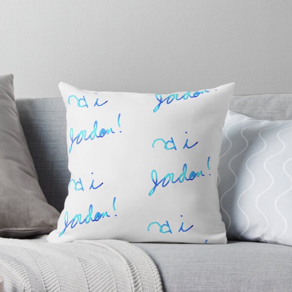 Item preview, Hi Jordon Blue Gradient Cursive Typography designed and sold by KaleChub.