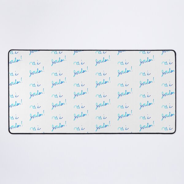 Item preview, Hi Jordon Blue Gradient Cursive Typography designed and sold by KaleChub.