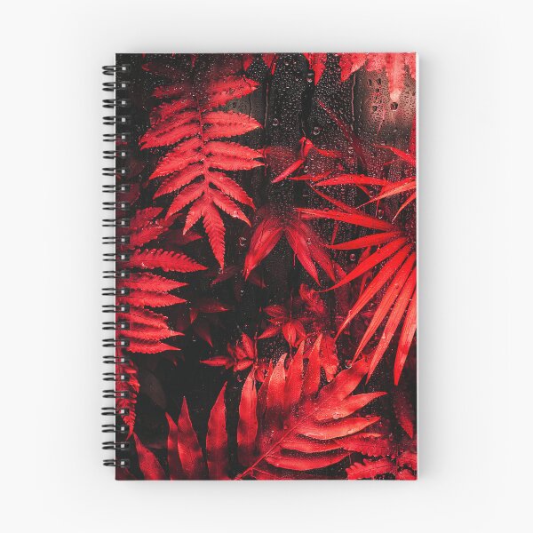 Item preview, Vibrant Red Leaves with Raindrops on a Dark Background designed and sold by Exodoi.