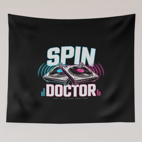Item preview, Spin Doctor – DJ Turntables Mixtape Culture Design designed and sold by Midnight Veil Designs.