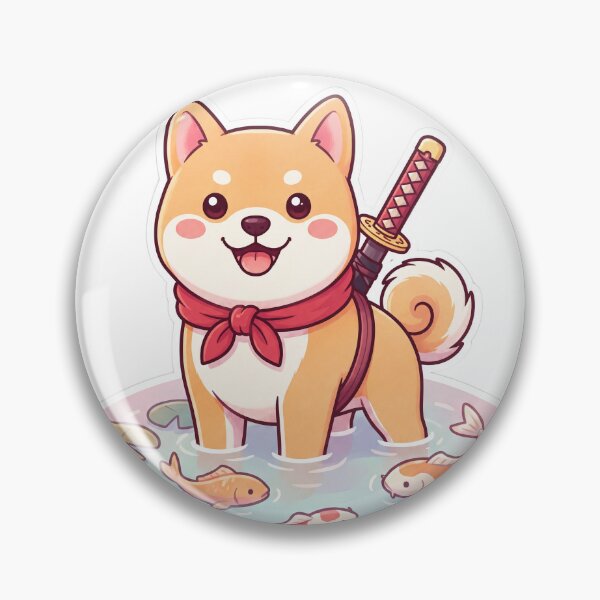 Item preview, Cute Shiba Inu Samurai designed and sold by SutekiArt.