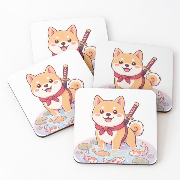 Item preview, Cute Shiba Inu Samurai designed and sold by SutekiArt.