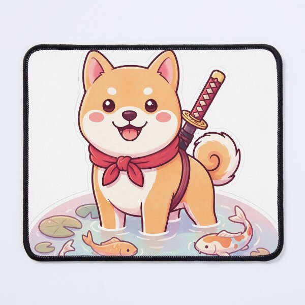 Item preview, Cute Shiba Inu Samurai designed and sold by SutekiArt.