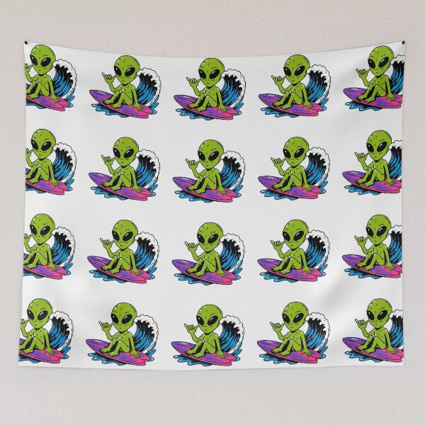 Item preview, surfing alien designed and sold by omny-studio.