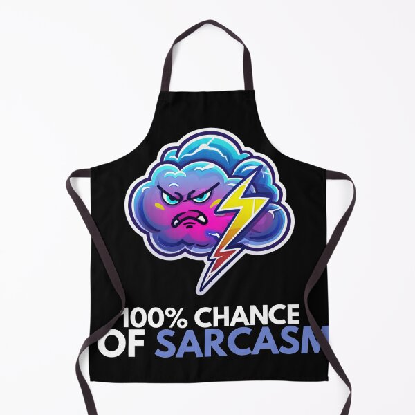 Item preview, 100% Chance of Sarcasm Funny Storm Cloud Sticker designed and sold by VectorForge.