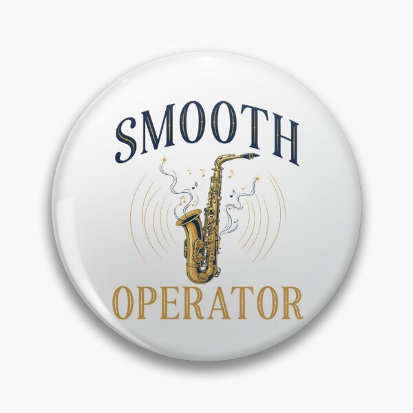 Item preview, Smooth Operator – Saxophone Jazz Music Pun Design designed and sold by Midnight Veil Designs.