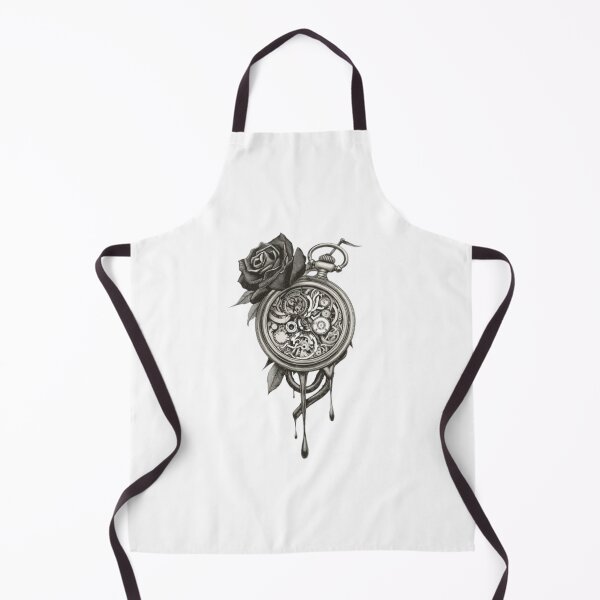 Item preview, Steampunk Melting Pocket Watch with Rose Art designed and sold by ByKayaPrints.