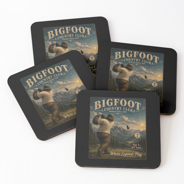 Item preview, Bigfoot Country Club – Members Rarely Seen Sasquatch Golf T-Shirt  designed and sold by Swanny's Custom T-shirt and Gift Designs.