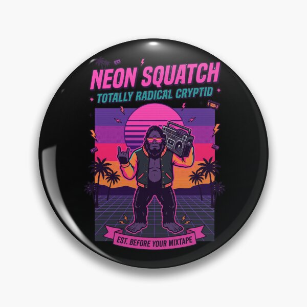 Item preview, Neon Squatch Radical Cryptid designed and sold by Roy & Tiffany.