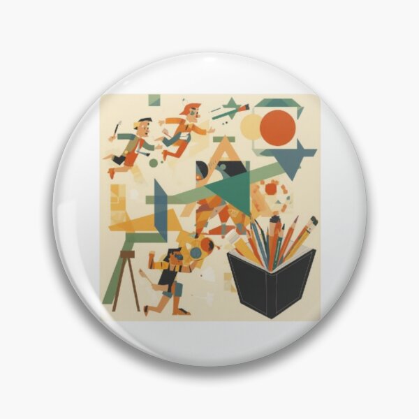 Item preview, Creative Geometric Education and Art Abstract Illustration designed and sold by ByKayaPrints.