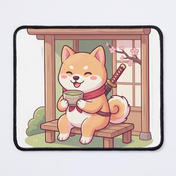 Item preview, Cute Shiba Inu Samurai designed and sold by SutekiArt.