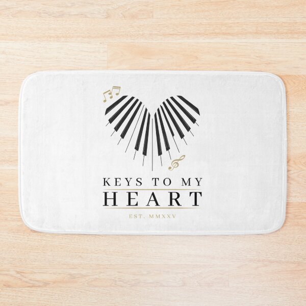 Item preview, Keys To My Heart – Piano Keys Romantic Music Design designed and sold by Midnight Veil Designs.