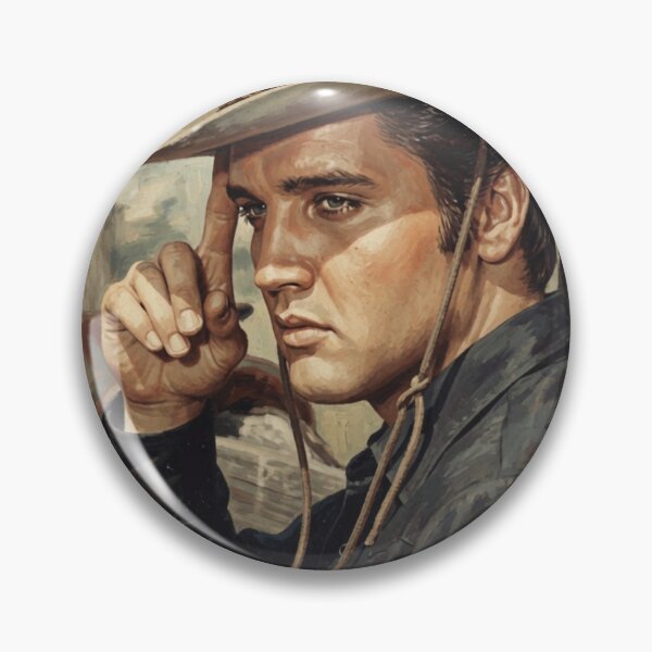 Item preview, Elvis Presley Vintage Cowboy Western Style Oil Painting designed and sold by ElvisVintagePosters.