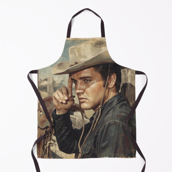Item preview, Elvis Presley Vintage Cowboy Western Style Oil Painting designed and sold by ElvisVintagePosters.