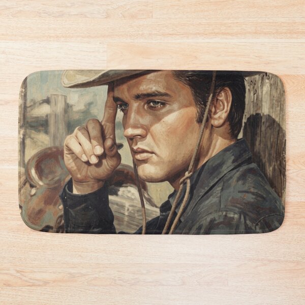 Item preview, Elvis Presley Vintage Cowboy Western Style Oil Painting designed and sold by ElvisVintagePosters.