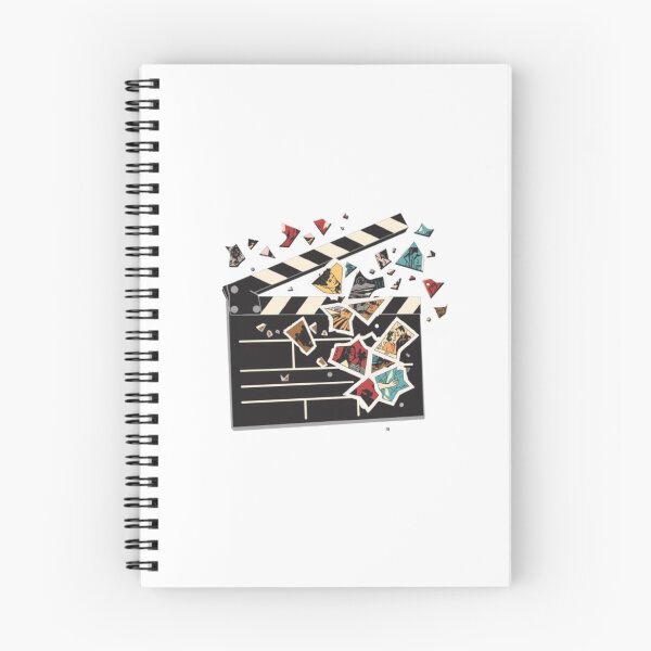 Item preview, Exploding Movie Clapperboard Pop Art Cinema Illustration designed and sold by ByKayaPrints.