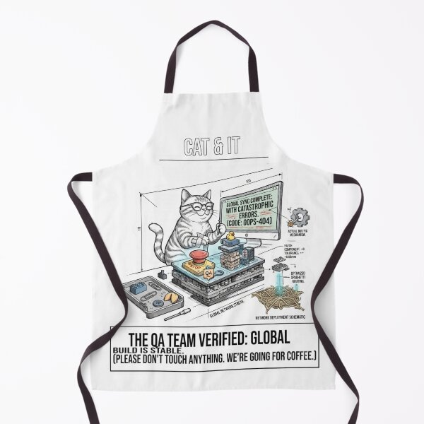 Item preview, Funny Programmer Gift QA Team Please Don't Touch Cat Developer Shirt designed and sold by Dev Mode.