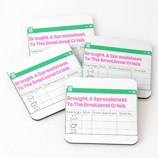 Item preview, spreadsheet warrior: emotional crisis designed and sold by Chaotic Illustrations by Nessie.