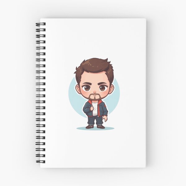 Item preview, Cute Chibi Boy with Beard Anime Mascot Illustration designed and sold by ByKayaPrints.