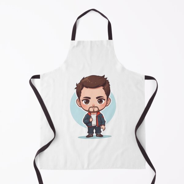 Item preview, Cute Chibi Boy with Beard Anime Mascot Illustration designed and sold by ByKayaPrints.