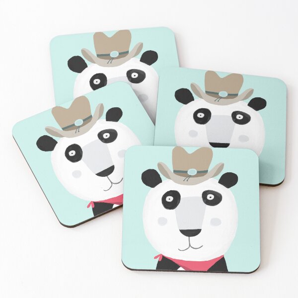 Item preview, Panda divertido con lindo sombrero de vaquero de Carla Daly designed and sold by Carla Daly.