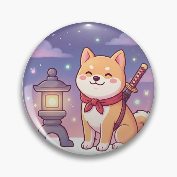 Item preview, Cute Shiba Inu Samurai designed and sold by SutekiArt.