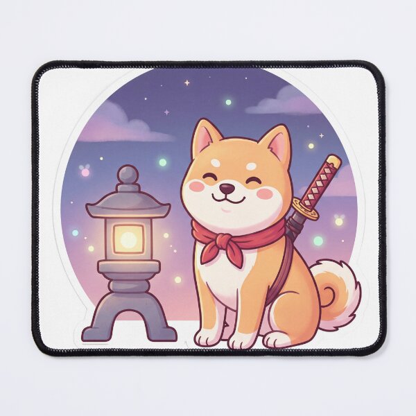 Item preview, Cute Shiba Inu Samurai designed and sold by SutekiArt.