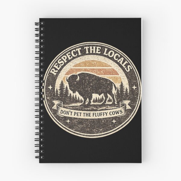 Item preview, Respect The Locals Vintage Bison Sunset designed and sold by EvergreenThread.