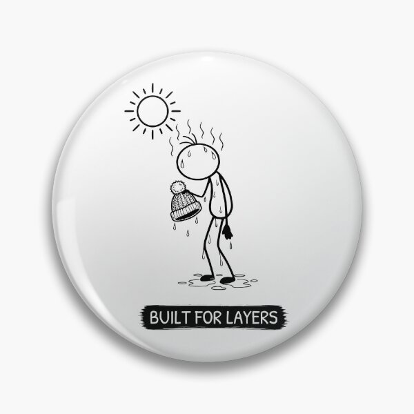 Item preview, Funny Hot Weather T-Shirt | Built For Layers | Summer Humour | Minimalist Stick Figure designed and sold by Pebl-Co.