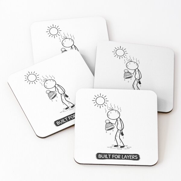 Item preview, Funny Hot Weather T-Shirt | Built For Layers | Summer Humour | Minimalist Stick Figure designed and sold by Pebl-Co.