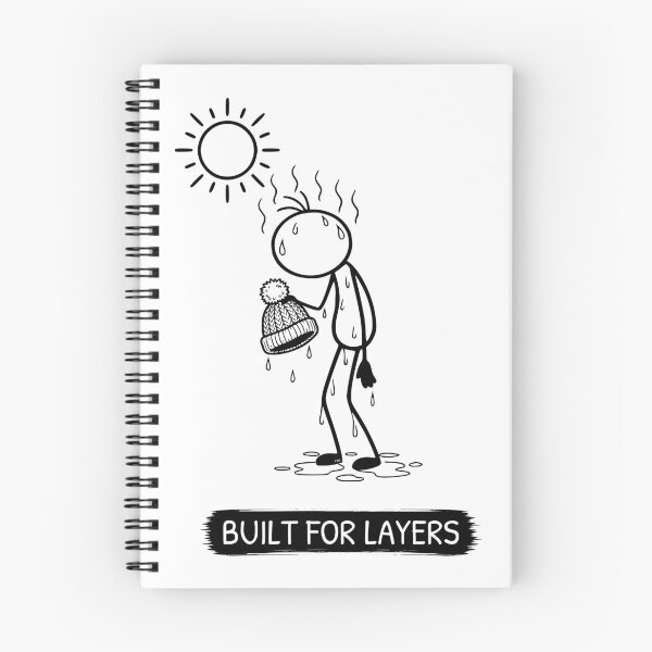 Item preview, Funny Hot Weather T-Shirt | Built For Layers | Summer Humour | Minimalist Stick Figure designed and sold by Pebl-Co.