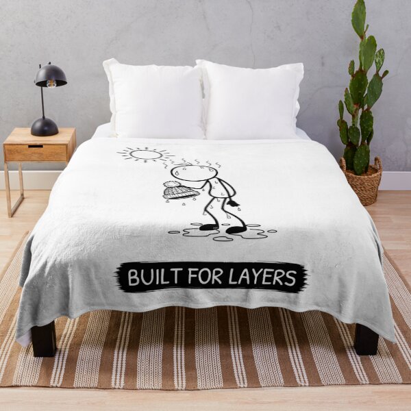 Item preview, Funny Hot Weather T-Shirt | Built For Layers | Summer Humour | Minimalist Stick Figure designed and sold by Pebl-Co.