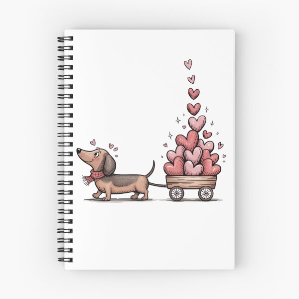Item preview, Dachshund Pulling a Wagon of Hearts designed and sold by jkrphoto.