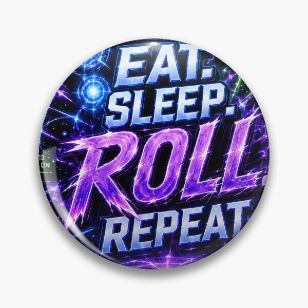 Item preview, Eat. Sleep. Roll. Repeat. - Sol’s RNG Gamer Tee designed and sold by NSMDesignByN8.