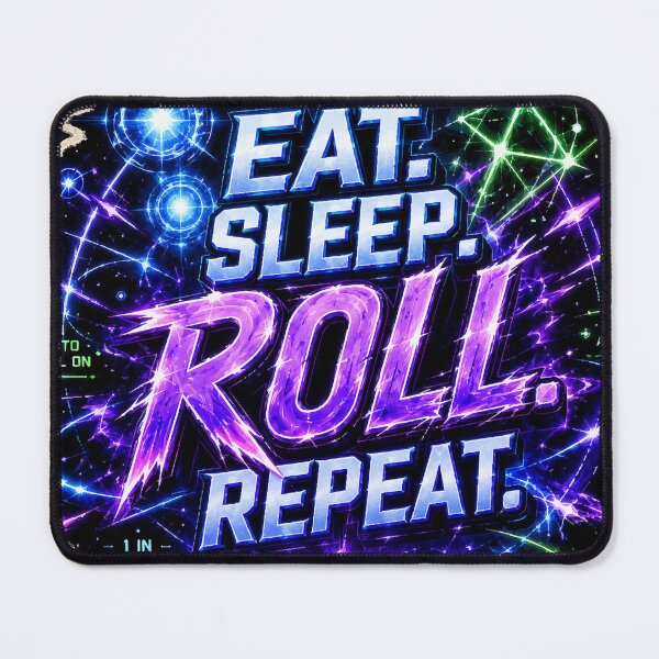 Item preview, Eat. Sleep. Roll. Repeat. - Sol’s RNG Gamer Tee designed and sold by NSMDesignByN8.