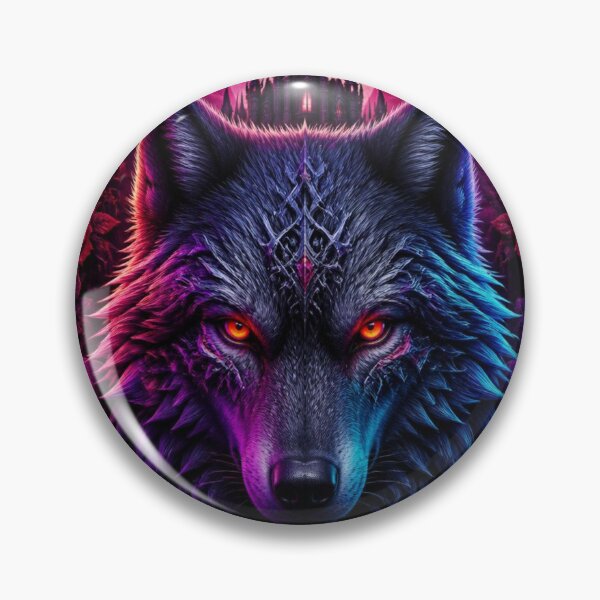 Item preview, Gothic Cyberpunk Wolf with Skulls and Roses designed and sold by AgnesB77.
