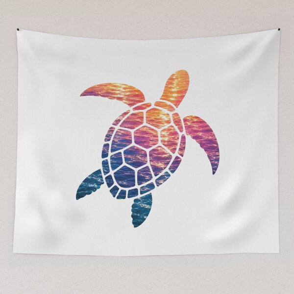 Item preview, Tortue de Mer Effet Coucher de Soleil designed and sold by OTSC.