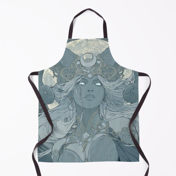 Item preview, Celestial Moon Goddess Fantasy Portrait designed and sold by MythicMood.